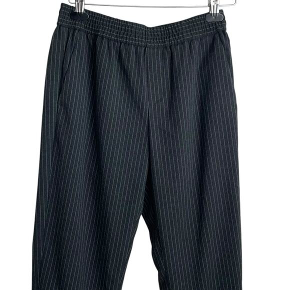 Banana‎ Republic Women Pants 4 Black Pinstripe Stretch Comfort Office Travel - Picture 4 of 9